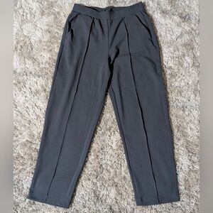 LOFT Grey/Gray Women's Pull on Tapered Pant Size Small